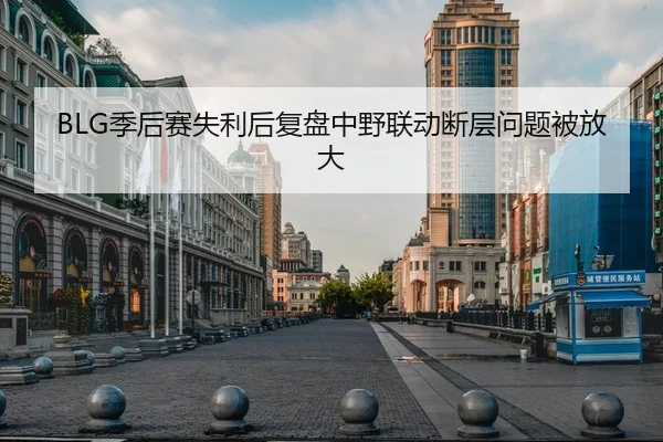 BLG季后赛失利后复盘中野联动断层问题被放大